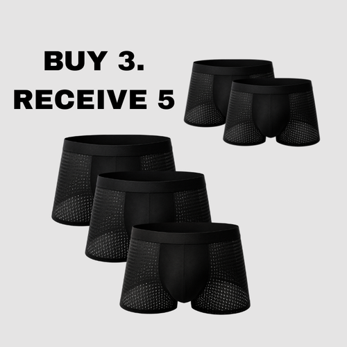 5 Premium Boxers. Pay for Only 3.