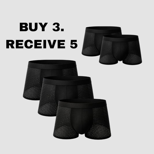 5 Premium Boxers. Pay for Only 3.